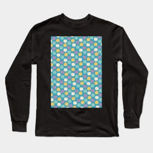 Sea urchins in turquoise, yellow , white and purple Long Sleeve T-Shirt